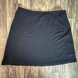 J. Jill Ponte Black A-Line Pull On Skirt Women’s Medium Minimalist Office Casual